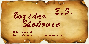 Božidar Skoković vizit kartica